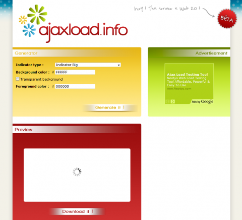 Screenshot of the webpage.