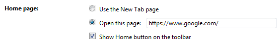 Setting your homepage to Google SSL Setting your homepage to Google SSL